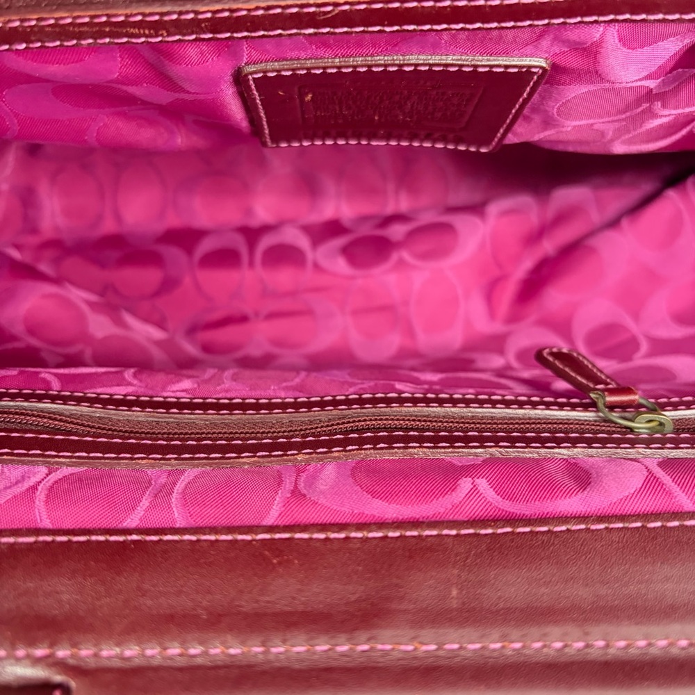 Rare Vintage Coach 9749 Legacy Pink Leather Satchel T… - Gem